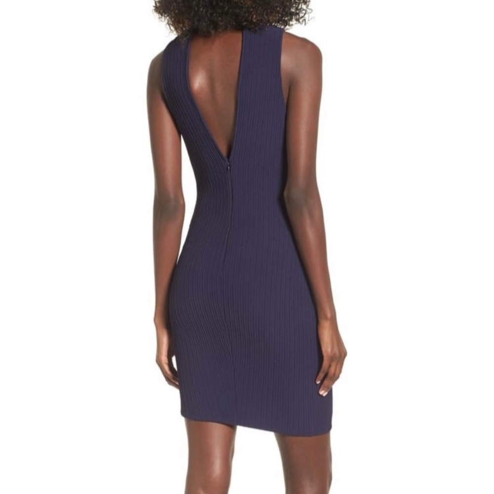 *ASTR* The Label Nordstrom Navy Ribbed Bodycon Dress NWT - Picture 3 of 14